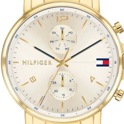 Tommy Hilfiger Gold Steel Men's Multi-function Watch